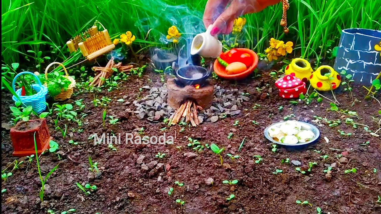 Miniature sabudana wada - Miniature Cooking - Mini Rasoda - साबुदाणा वडा रेसिपी...#2