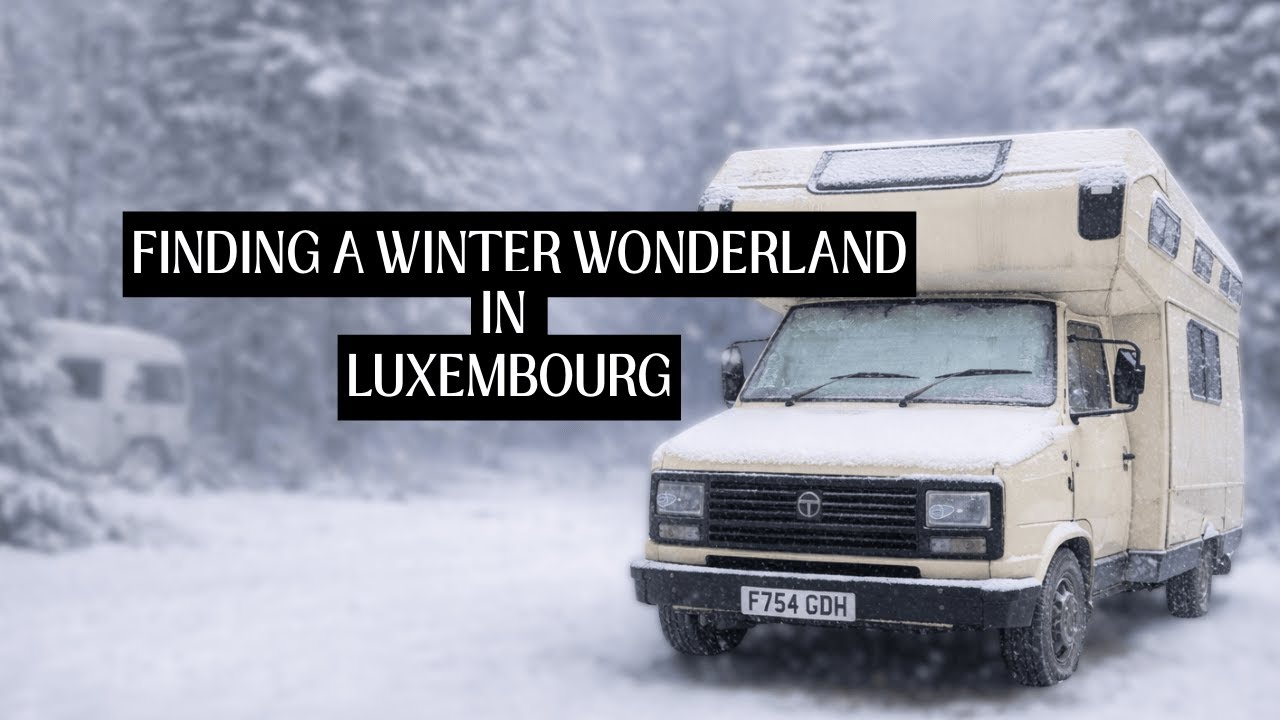 Why we finally left Belgium behind to find a winter wonderland in Luxembourg - Vanlife Europe EP3