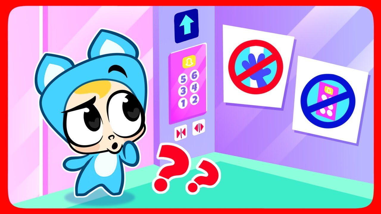 Stay Safe in Elevators! 🛗⚠️ Funny Kids Songs And Nursery Rhymes😍