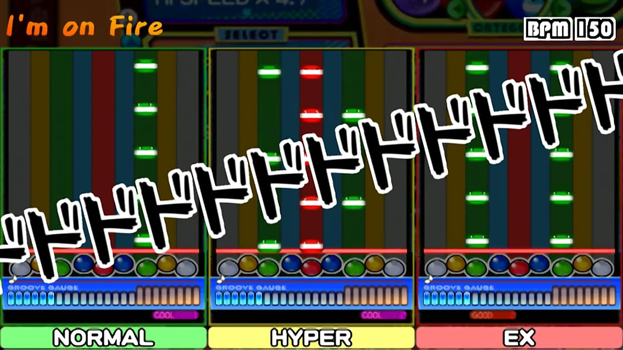 【譜面比較】I'm on Fire/ヘビーメタル【ポップン】