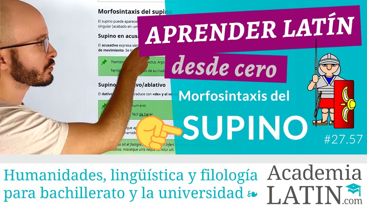 SUPINO: morfosintaxis (con ejemplos) 🤓 Curso de latín desde cero #27.57