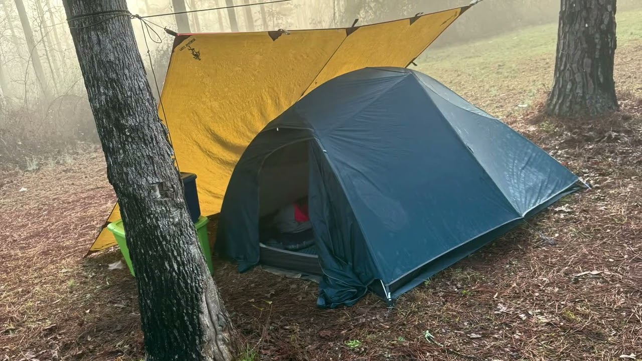 Overnight to try our new tent!