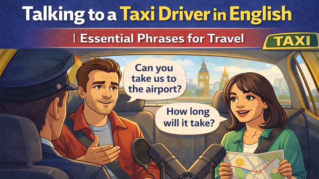 Talking to a Taxi Driver in English | Essential Phrases for Travel