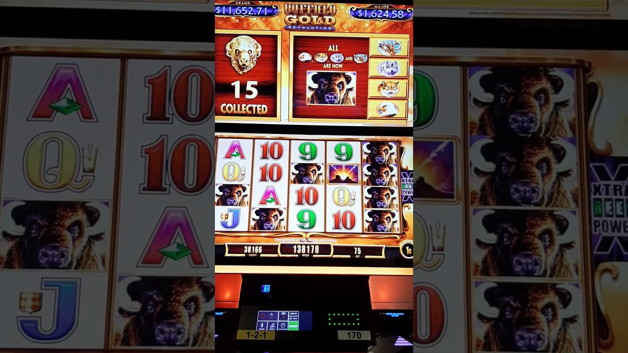 15 GOLD HEADS on $0.75 min bet pays large