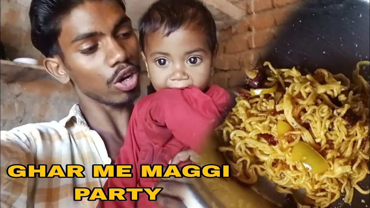 Ghar Me Meggi Party | Surya bisai vlogs 