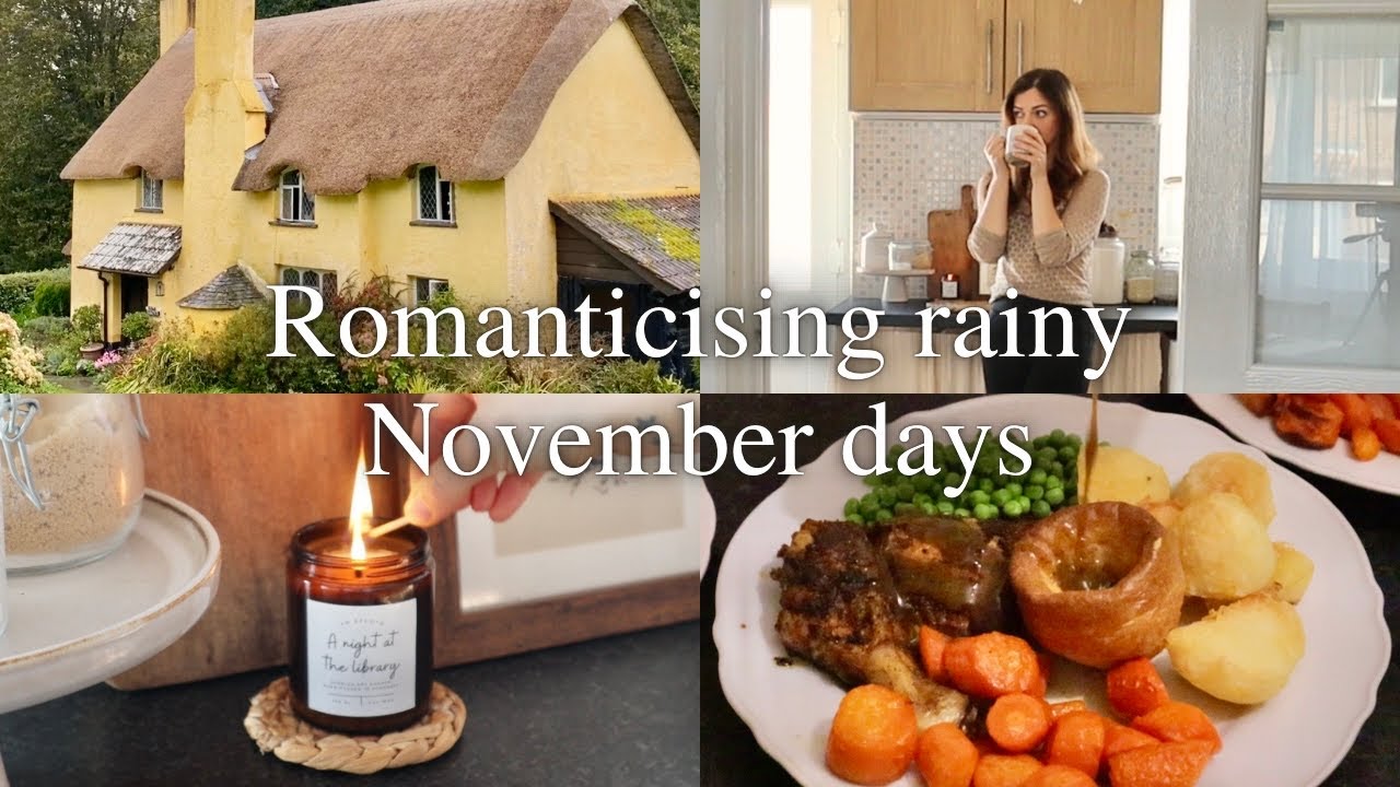 🍂🌧 Romanticising Rainy British weather | Cosy November in the English Countryside vlog
