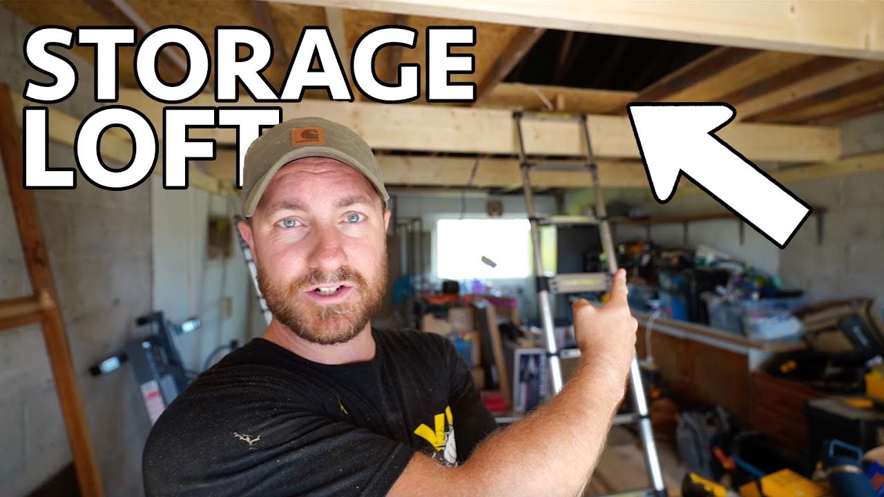 I Build a Storage LOFT Above My Workshop