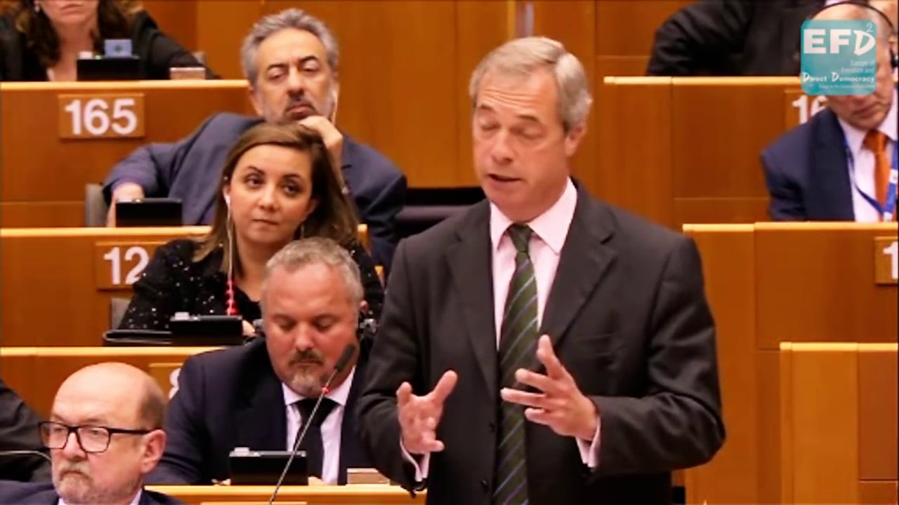 Nigel Farage speech to the European Union  post-Brexit vote