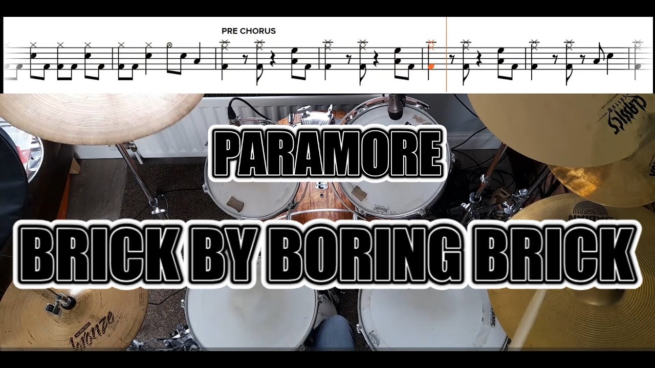 Paramore - Brick By Boring Brick - Drum Cover With SHEET MUSIC