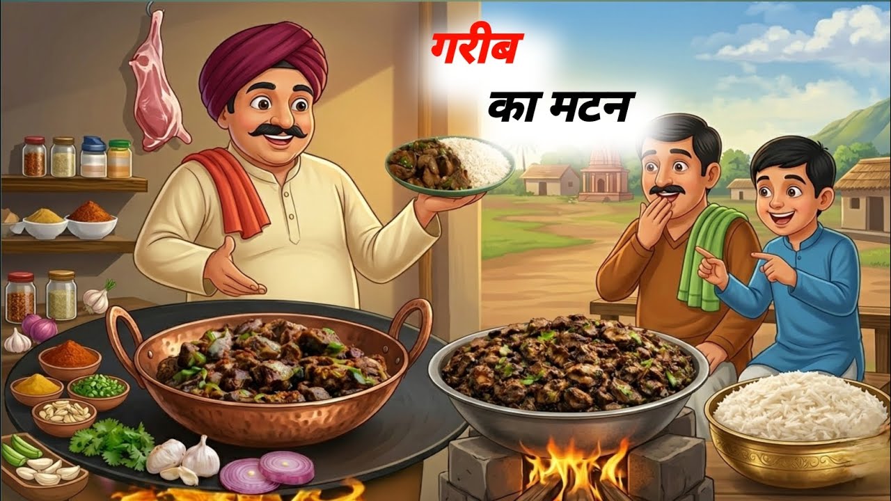  🥺Gareb Matan wala or घमंडी सरपंच की हार ❤😡| Heart Touching Story#viral #cartoon #animation 