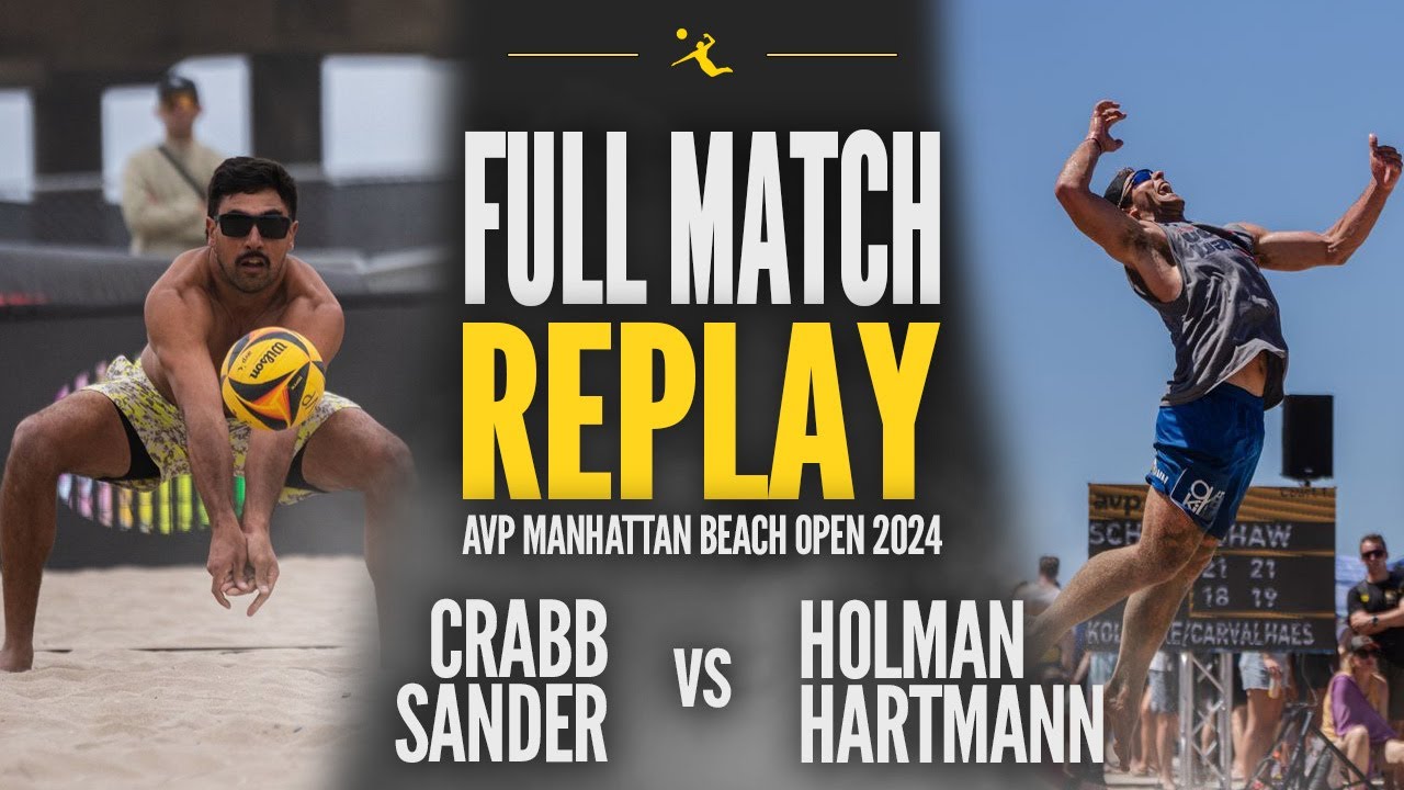 Ta. Crabb/Sander vs Hartmann/Holman | 2024 AVP Manhattan Beach Open: Friday Round 1