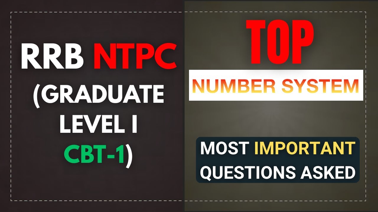 RRB NTPC 2025 Graduate CBT 1 | Top Number System Questions Solution (English-Hindi)