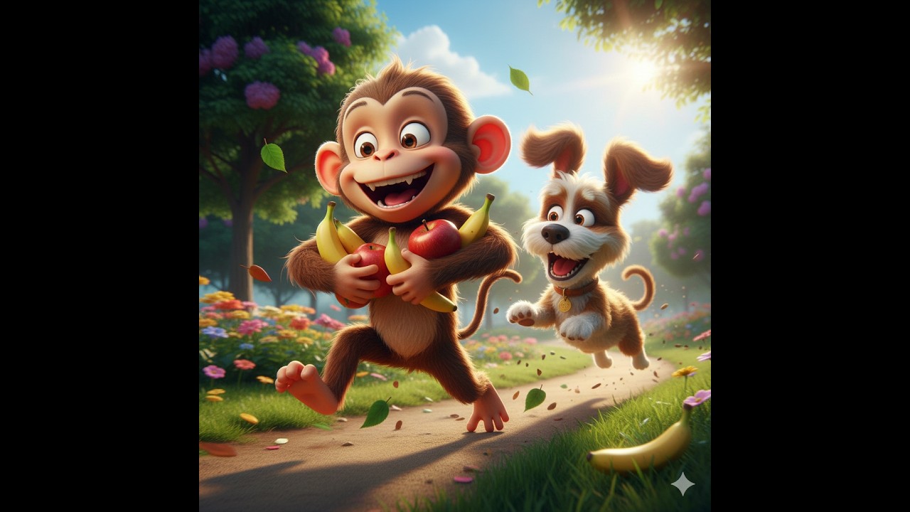 Monkey & Dog Best Friends Funny Adventure 😂🐒🐶