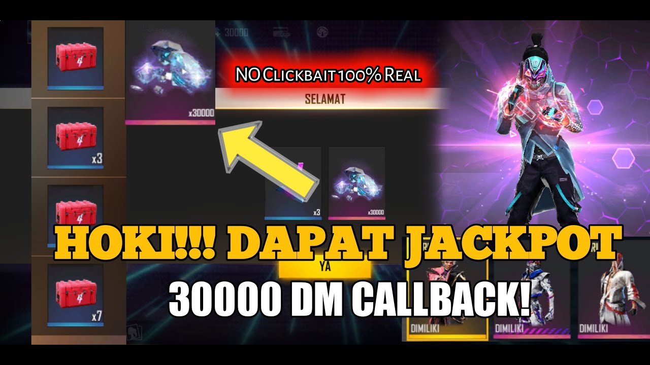 FREE FIRE: DAPAT 30.000 DIAMOND FREE FIRE DARI EVENT CALLBACK 100% REAL😘 AUTO BORONG SEMUA🤡 2021