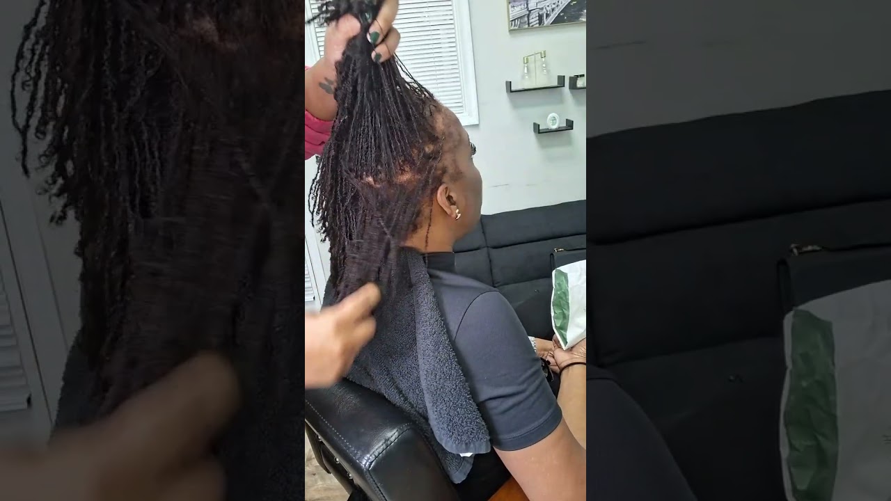 Wash and Retie.#locs #microlocmastery #naturalhair 