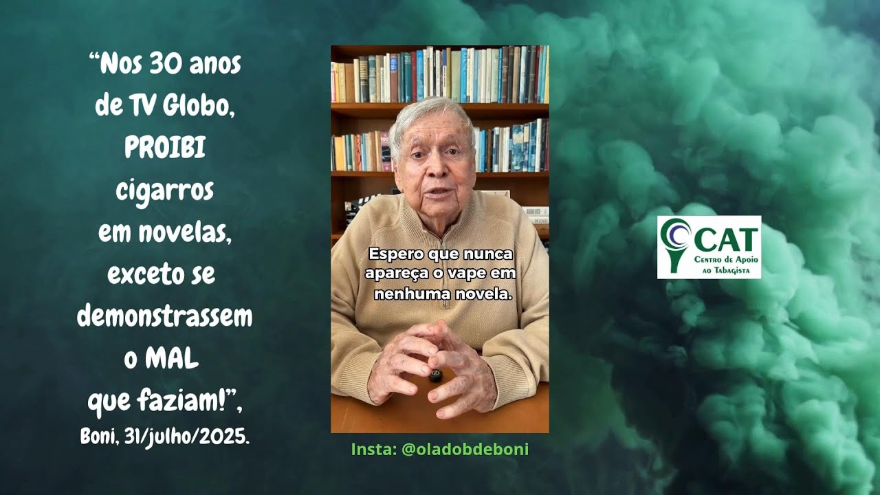 CAT_ Boni e a preocupa&ccedil;&atilde;o com a glamouriza&ccedil;&atilde;o dos cigarros nas novelas