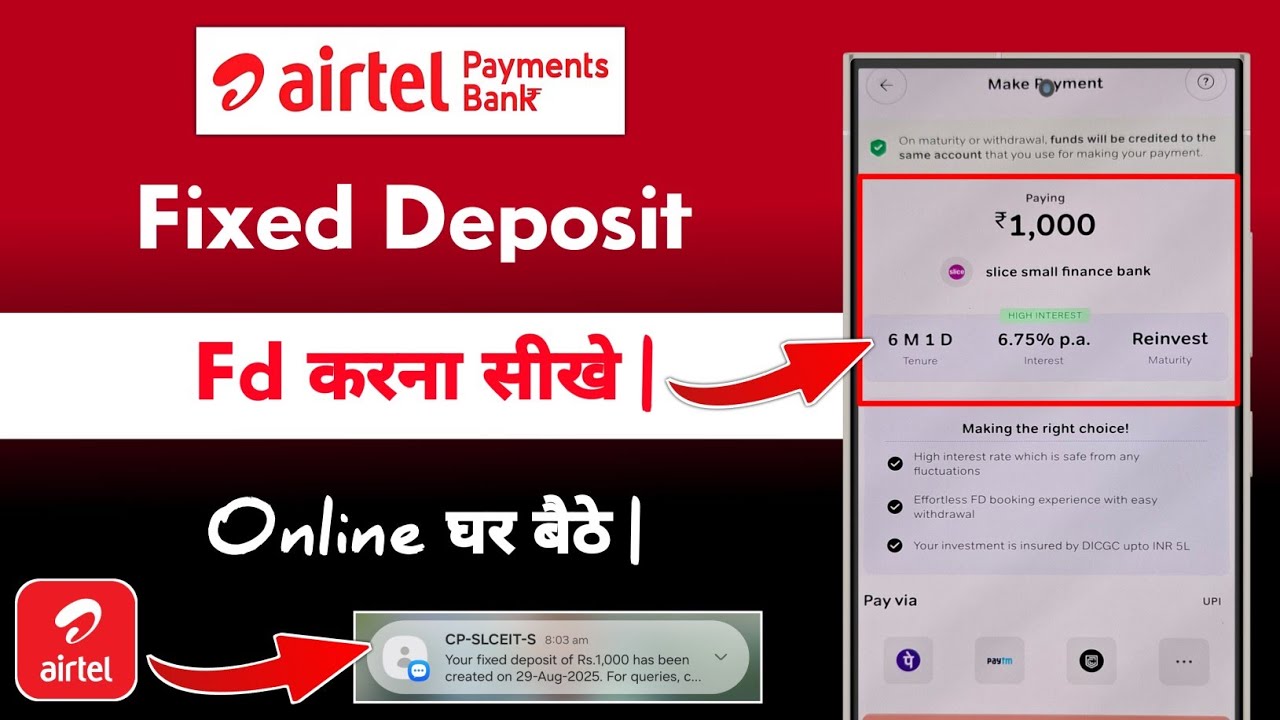 Airtel Payments Bank me Fd Kaise Kare | airtel payments bank me fixed deposit open kaise kare 2025