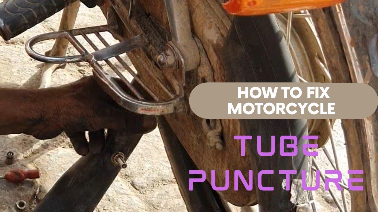 Bike Tube Puncture Repair | tire repair shop | #motorcycle #tube