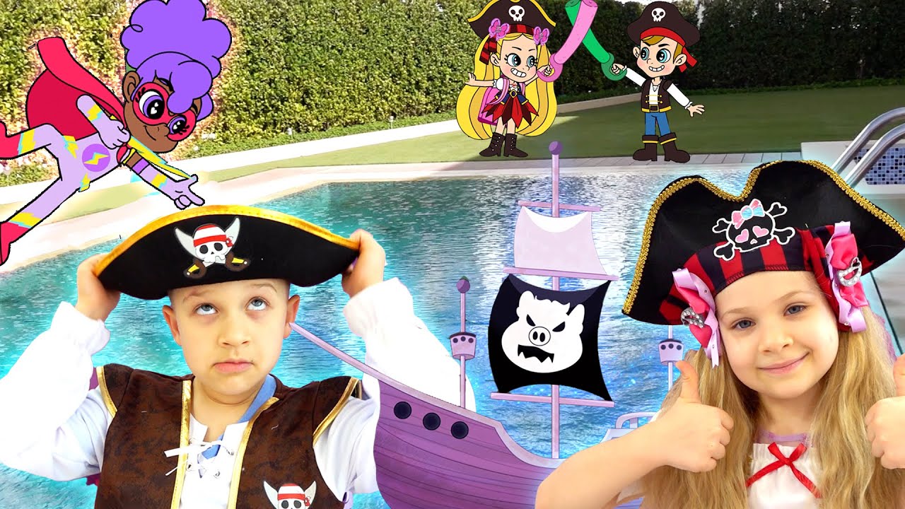 Diana and Roma&rsquo;s Pirate Dress Up Adventure!