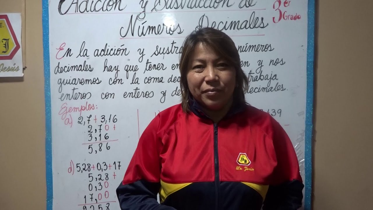Adición y sustracción de Números Decimales 3° Grado