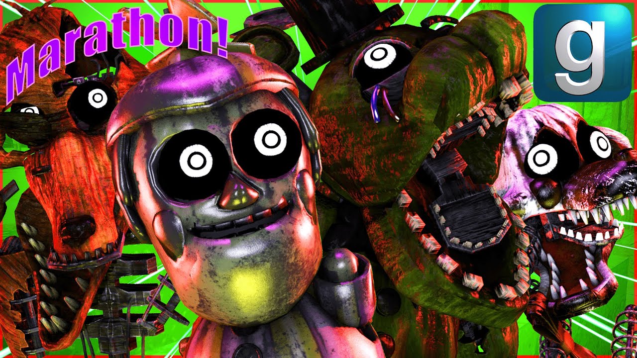 Gmod FNAF Marathon | Torturing Help Wanted FNAF 3 Phantom Animatronics!