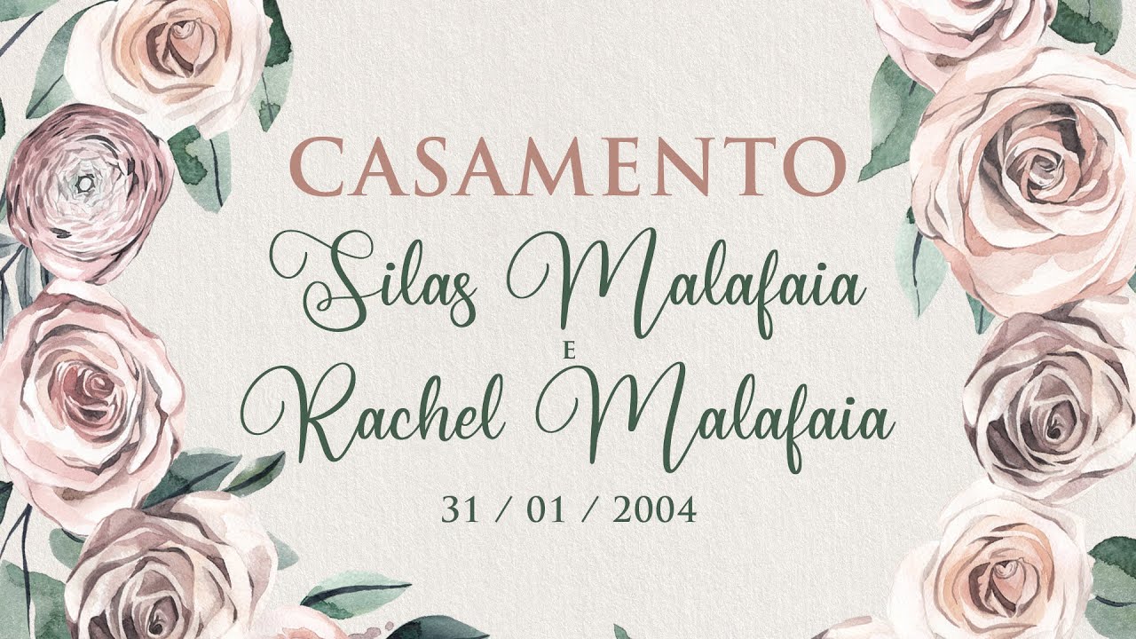 CASAMENTO PR SILAS M FILHO E RACHEL MALAFAIA