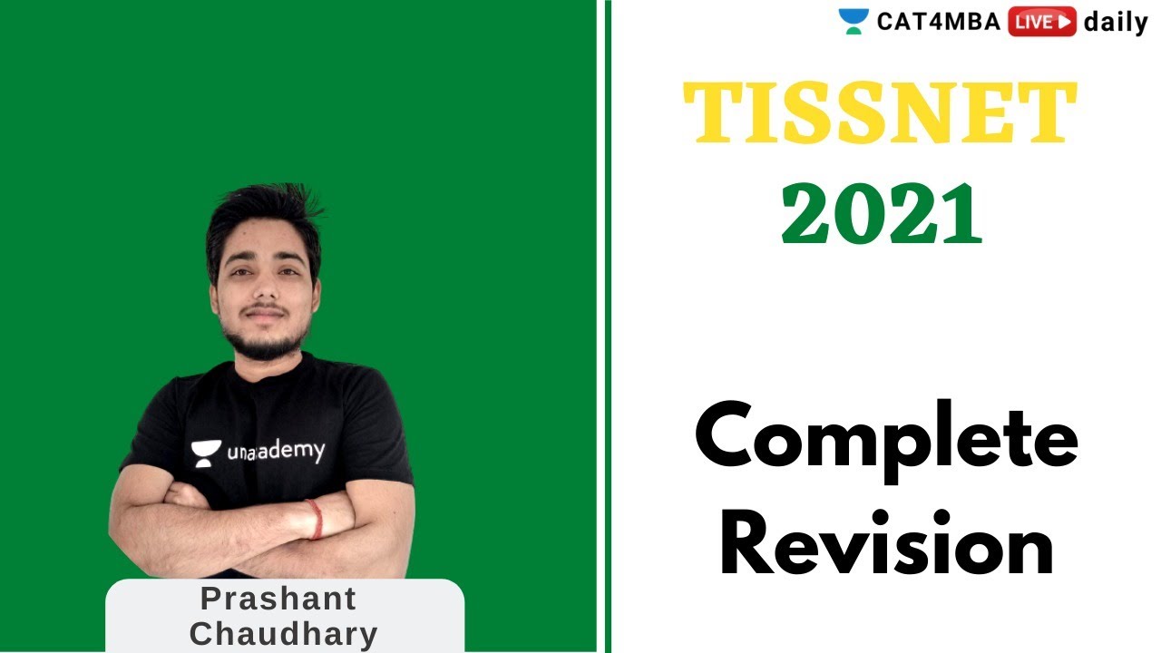 TISSNET 2021 | Complete Complete Revision L1 | Prashant Chaudhary