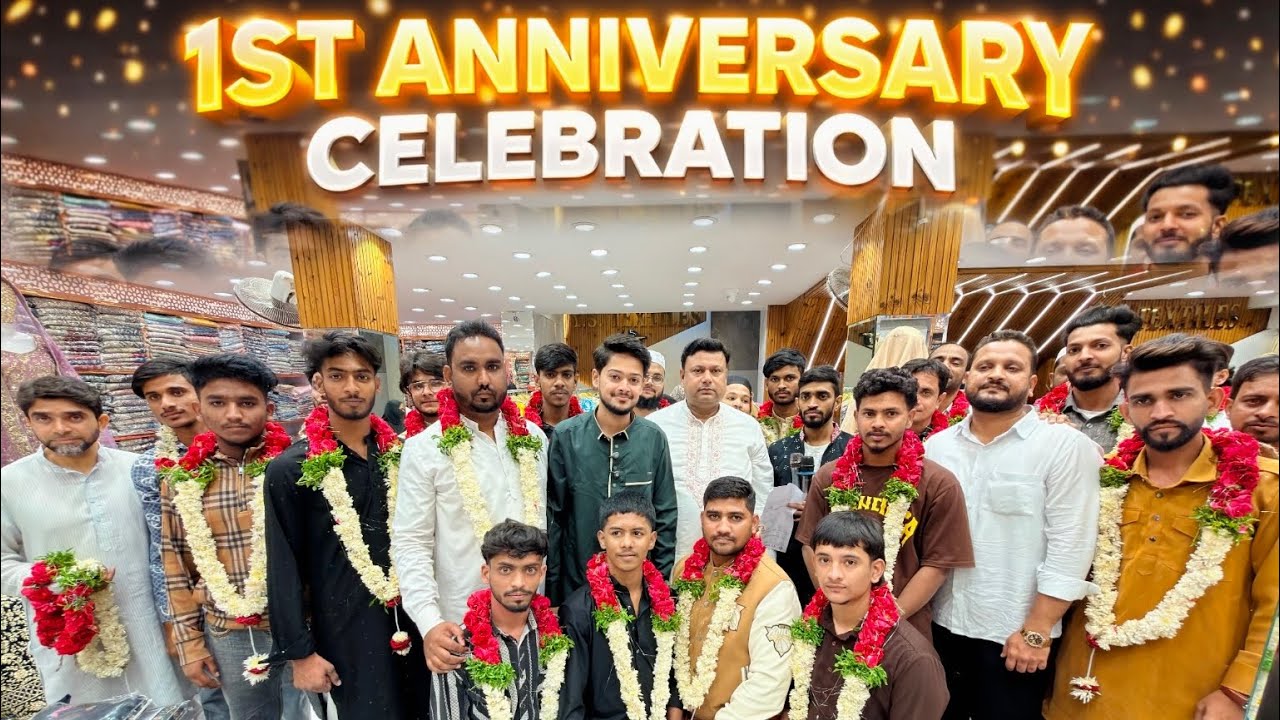 1st Anniversary Celebration YS Wedding Mall 🌹🌹 TEAM GULPOSHI 🌺🌺🌹🌹🌷🌷🌸🌸💐💐