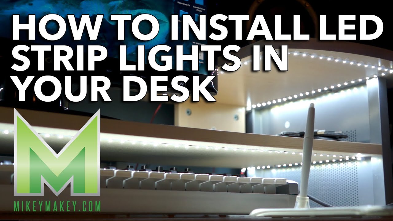 How to Install LED Strip Lights in Your Desk