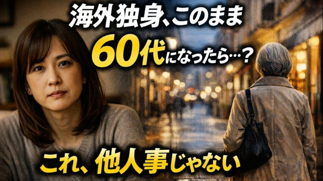 海外独身、このまま年を取った未来を想像したことある？｜60代で詰む人の共通点【無料クラス】#国際離婚 #熟年離婚 #国際結婚　#海外在住日本人