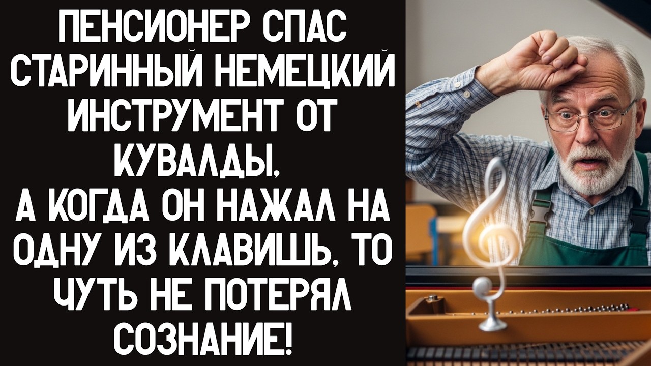 ПЕНСИОНЕР СПАС СТАРИННОЕ ПИАНИНО ОТ КУВАЛДЫ, А КОГДА ОН НАЖАЛ НА ОДНУ ИЗ КЛАВИШЬ  - ЧУТЬ НЕ ОБОМЛЕЛ!