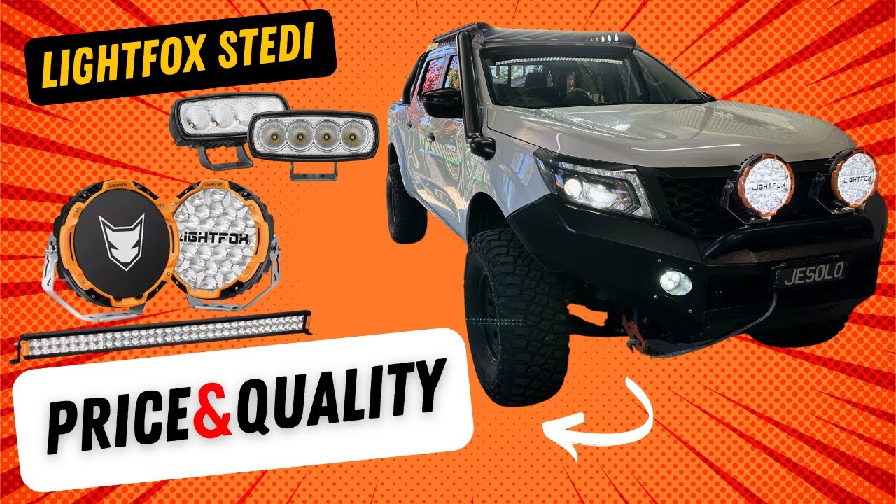 CHEAPEST LIGHTS UPGRADE in your 4WD without compromising quality - NAVARA NP300 LIGHTFOX & STEDI