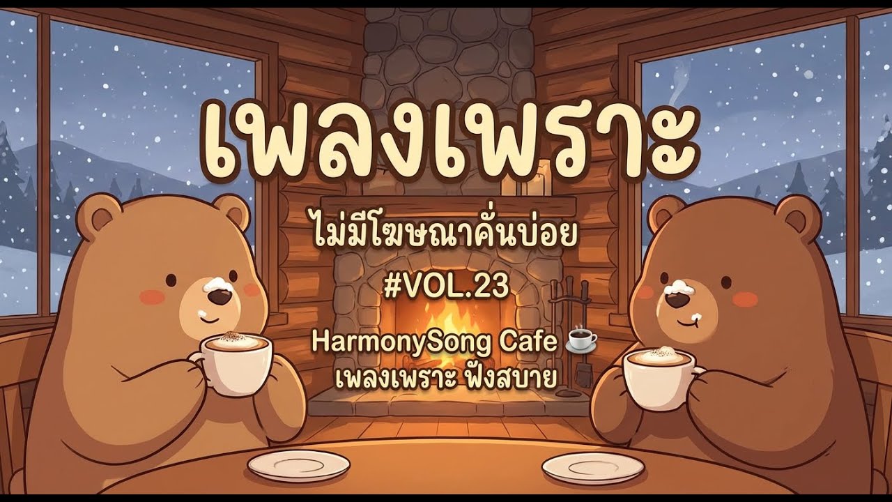 🎧 เพลงเพราะๆ ฟังสบาย ไม่มีโฆษณาคั่นบ่อย | HarmonySong Cafe ☕ รวมเพลงฟังยาว 1 ชั่วโมง VOL.23
