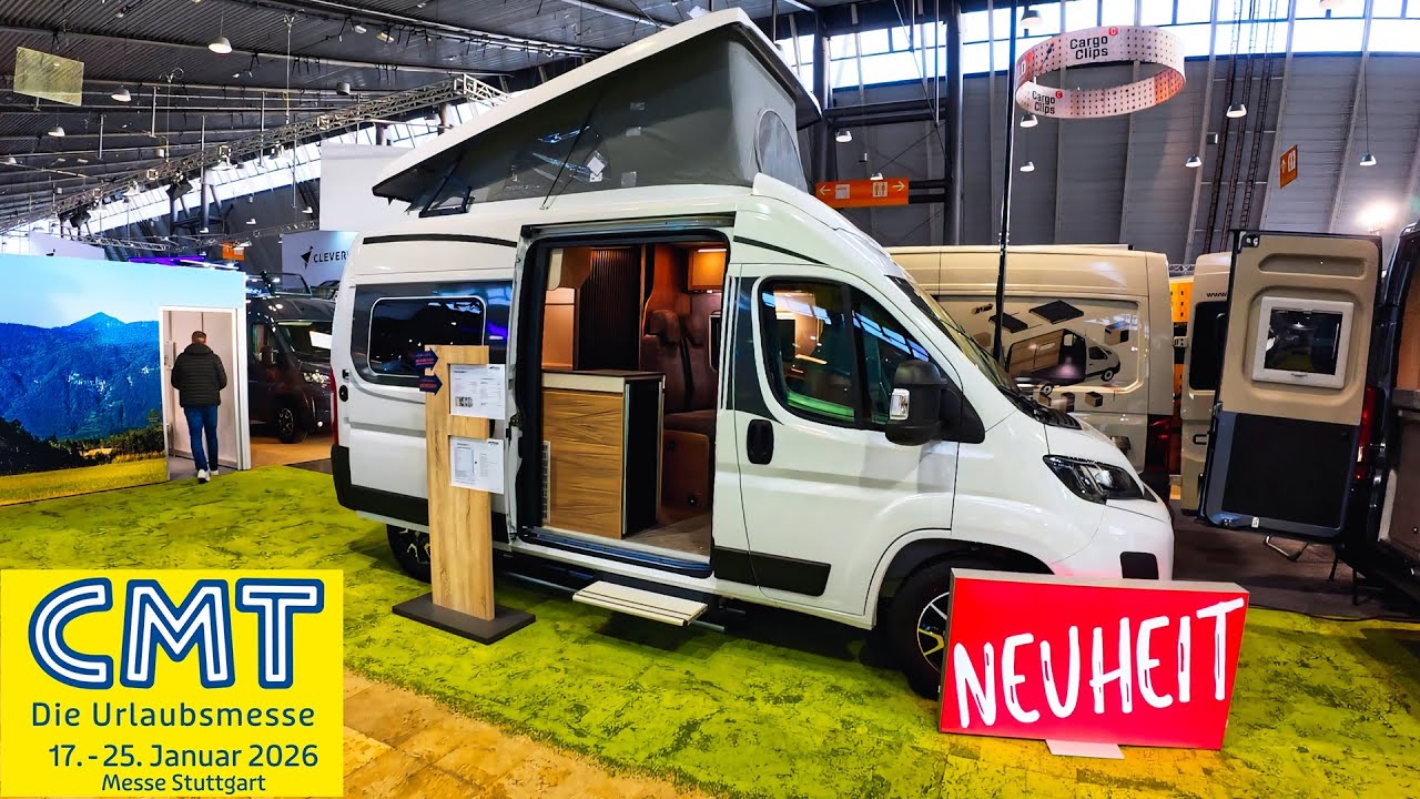 POSSL ROADCAMP R 2026 CMT STUTTGART 2026 FIAT DUCATO CAMPERVAN WITH POP UP-ROOF