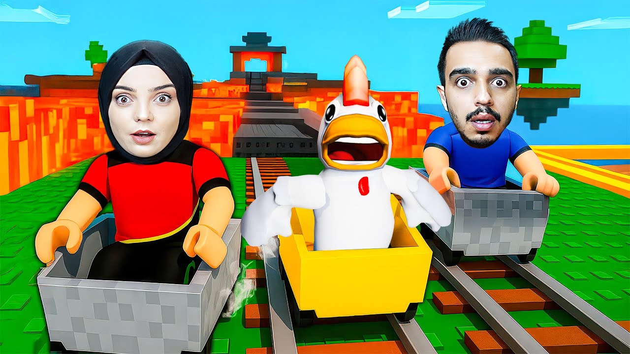GIT GIT MİNECRAFT ARABALARIYLA YARIŞTI! 😱🔥