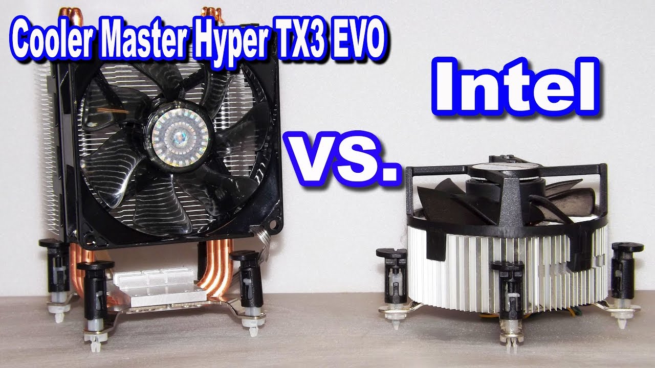 Cooler Master Hyper TX3 EVO  vs  Intel gyári CPU hűtő