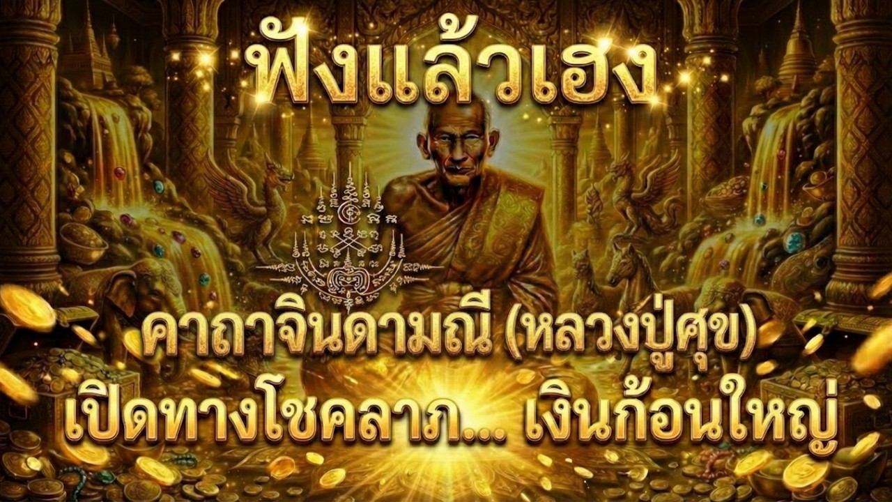 คลิปนี้เลือกคนดวงเฮง! คาถาจินดามณี หลวงปู่ศุข (เปิดทางรับโชคลาภ) เงินก้อนใหญ่ไหลเข้ามือ