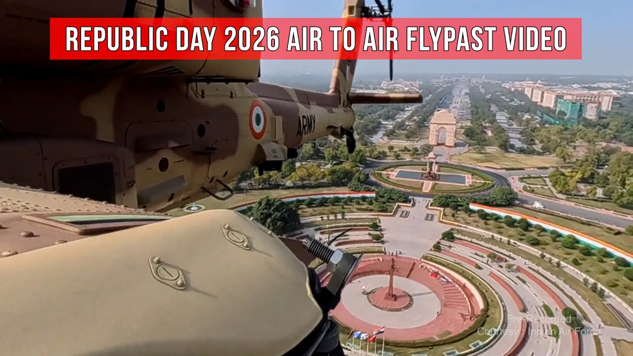 Republic Day Parade 2026 Air To Air Flypast Video Released By Indian Air Force | National Defence