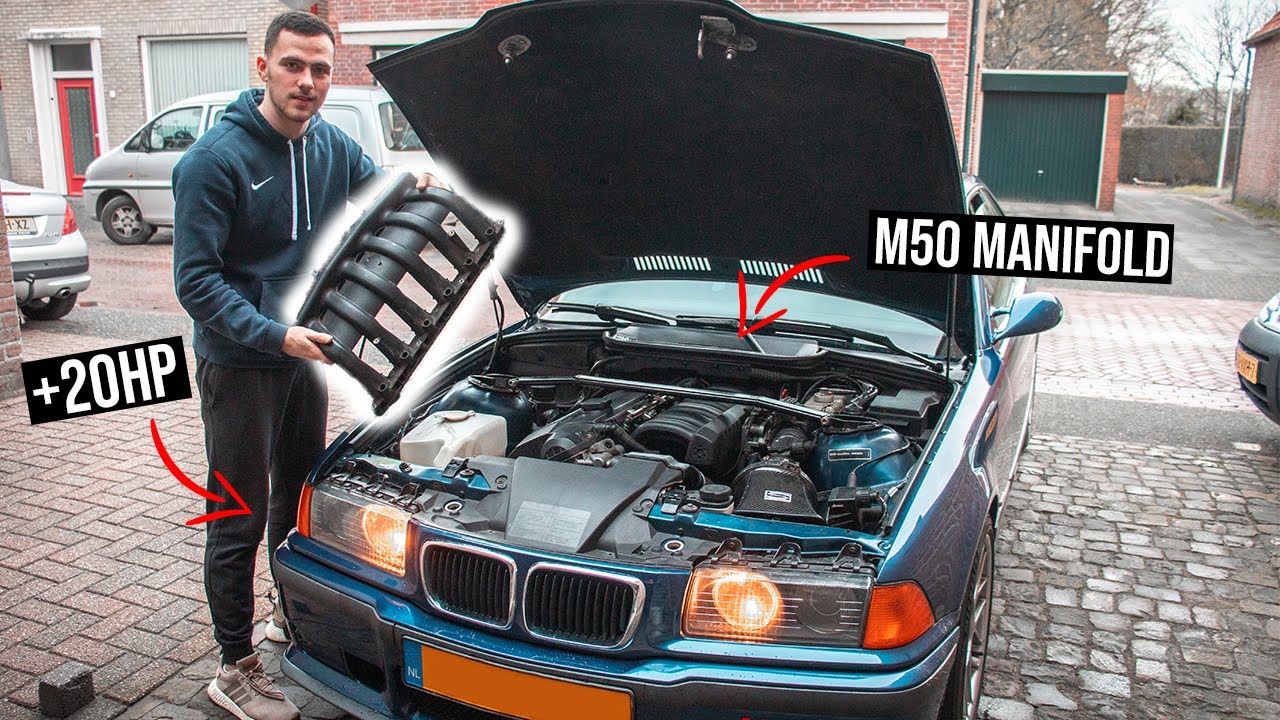 E36 323i M50 Manifold swap! (FULL install)