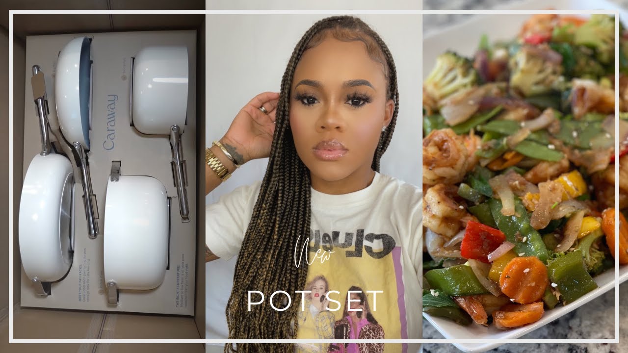 UNBOXING + COOKING WITH MY NEW COOKWARE SET FROM CARAWAY | WatchCrissyWork