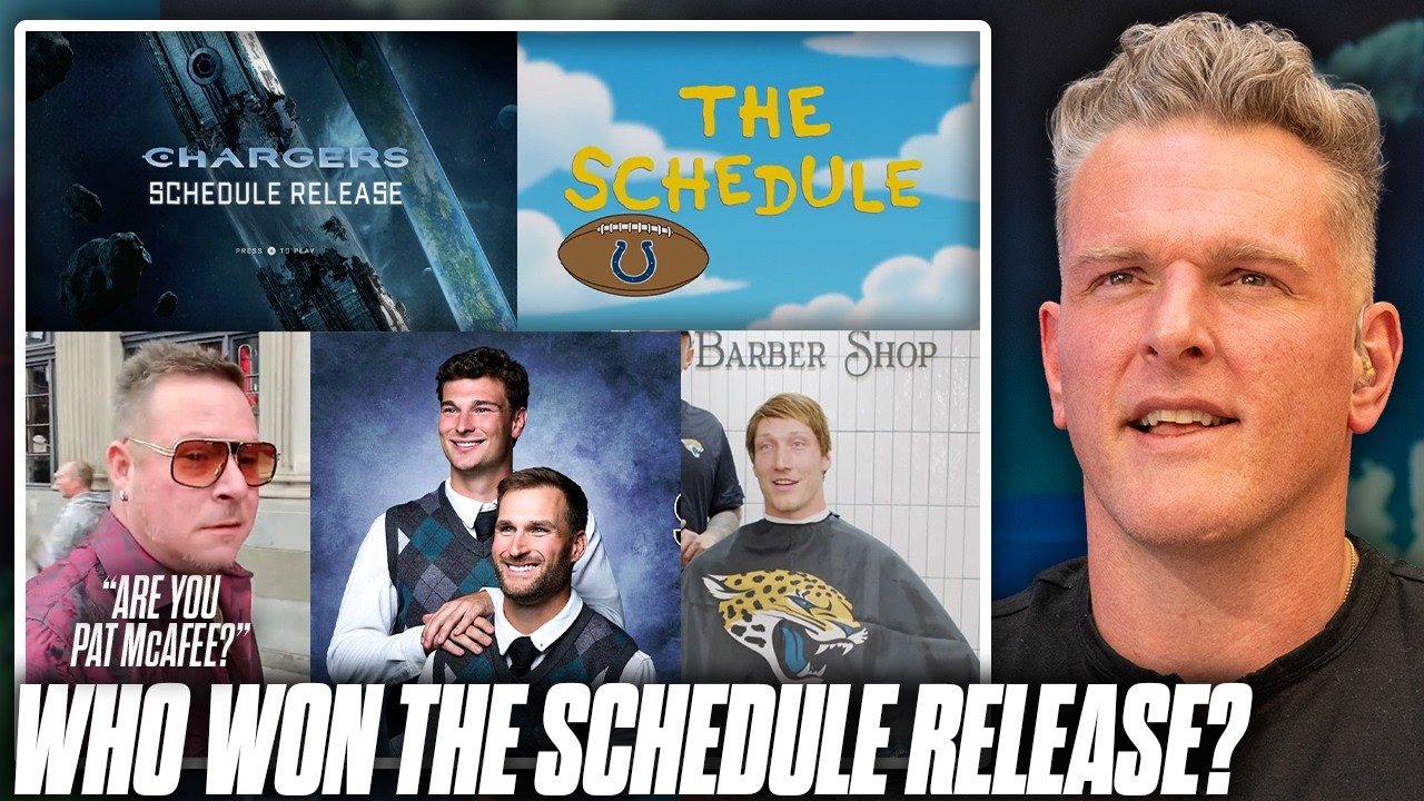 Pat McAfee Breaks Down The Best 2026 Schedule Release Videos