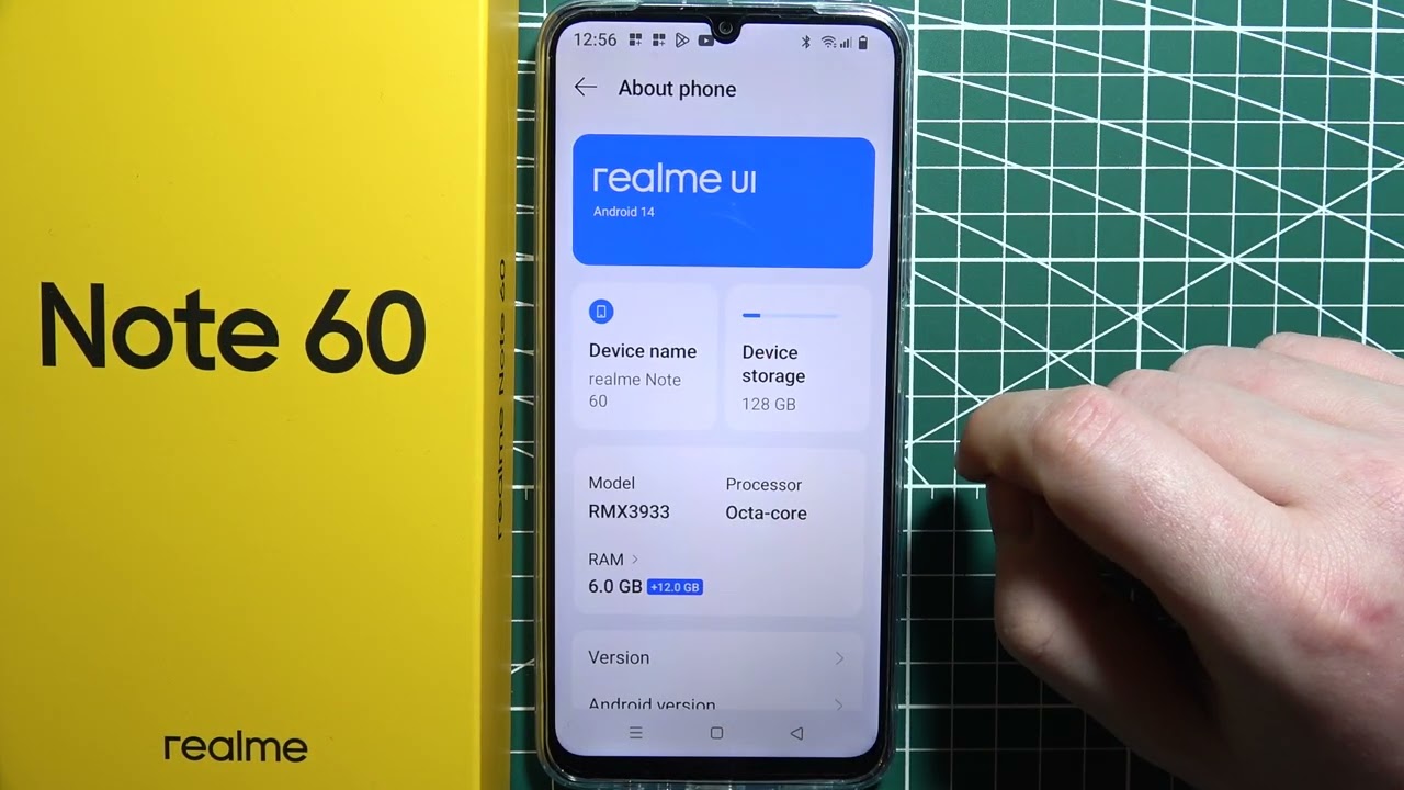 Realme Note 60: как обновить программное обеспечение