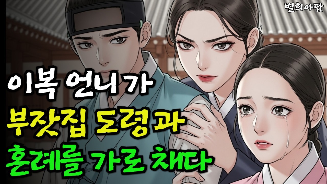 혼례 전날 밝혀진 충격적인 진실 , 이복언니가 부잣집 결혼 상대를 가로채다ㅣ야담 ㅣ민담ㅣ 설화 ㅣ옛날이야기 ㅣ전설