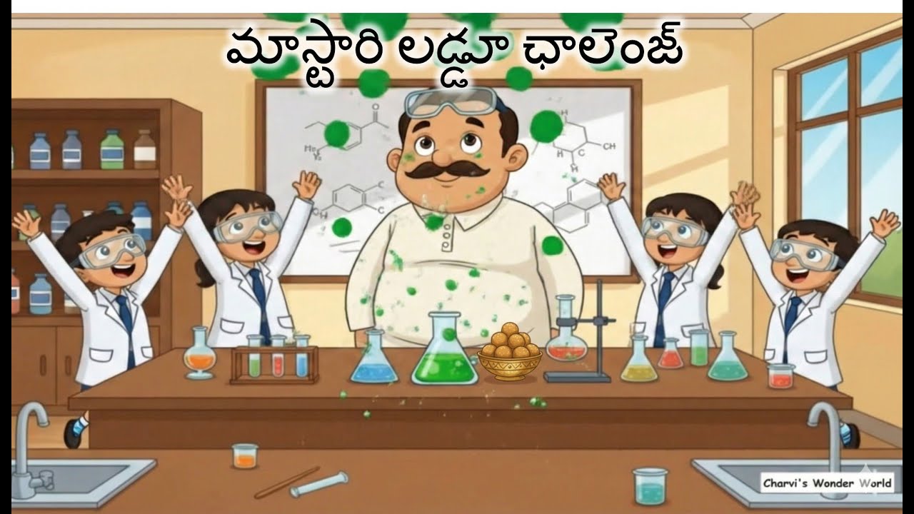 మాస్టారి లడ్డూ సవాల్ | తెలుగు కథలు | చందమామ కథలు | Telugu Stories | Chandamama | Science in Story