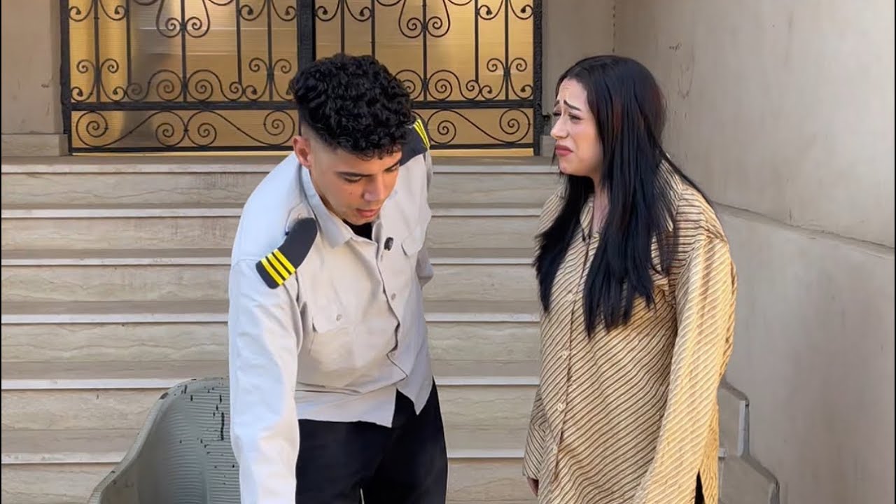 رجل يمنع دخول مراته الفيلا والسبب 😱