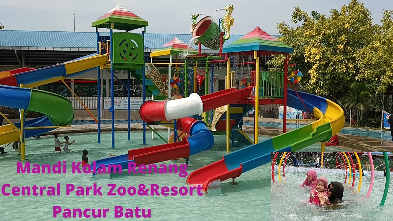Serunya Mandi Kolam Renang Central Park Zoo & Resort Pancur Batu 2023 Part 1.