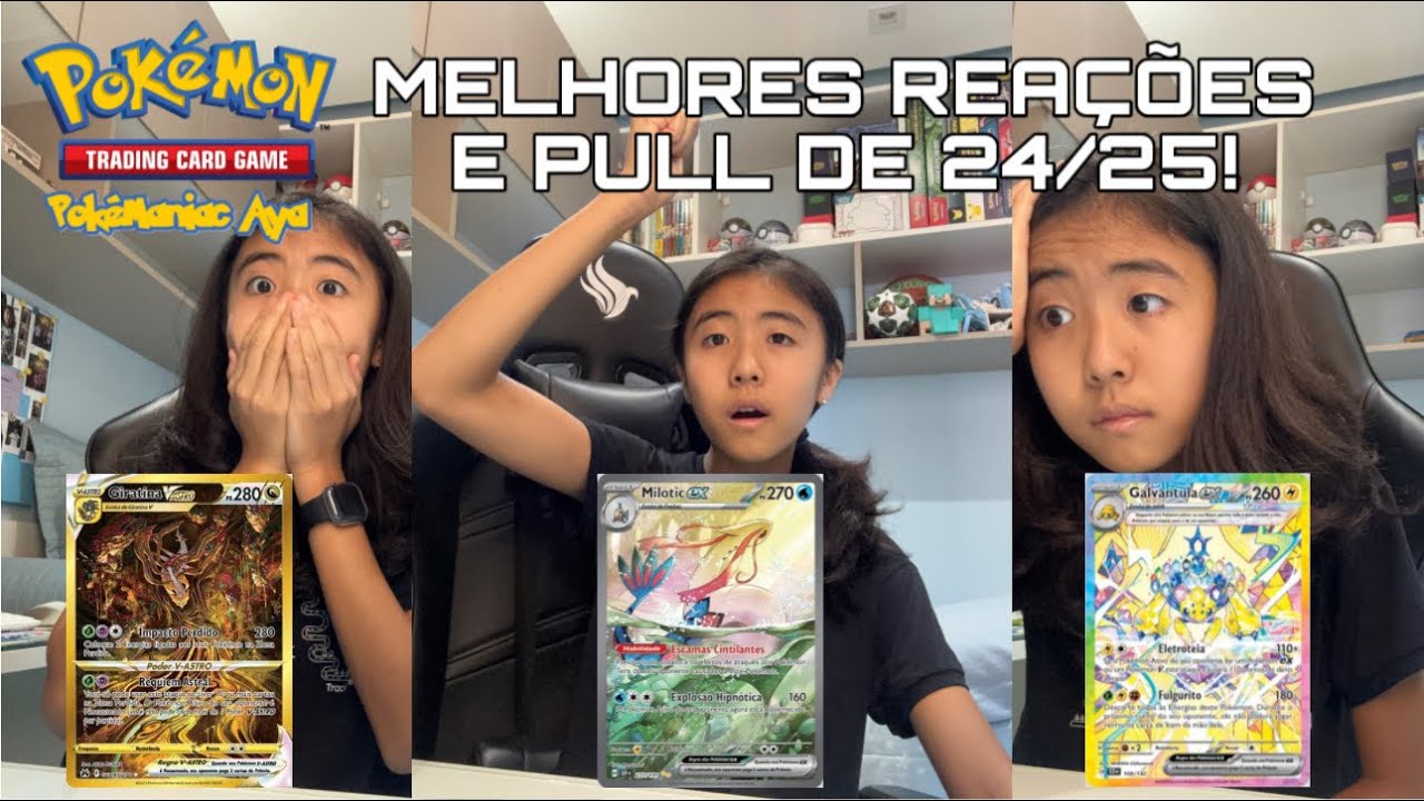 Compilado de Melhores Reações Minhas 2024/25 (Pokémon TCG) - ESPECIAL 1 ANO! #pokemon