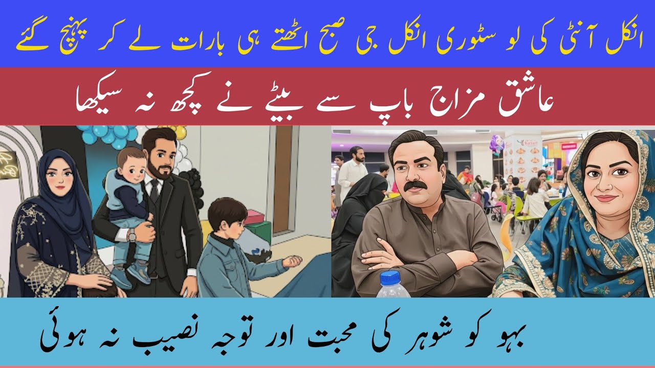 | Uncle aunty ki love story subah uthte hi baraat le kar pounch gaye | Bahu ko shohar ki tawaja awr