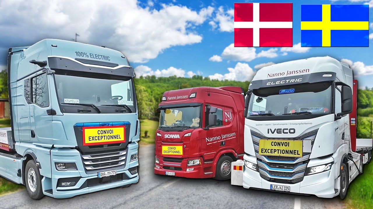E-Truck Convoy to Sweden. Europe Watch and Learn: This is the Charging Infrastructure of the Future