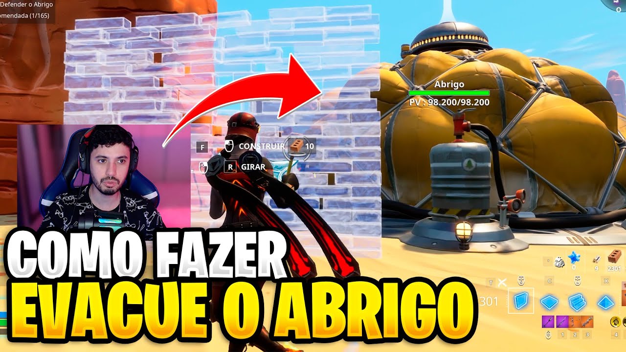 [PASSO A PASSO] COMO FAZER EVACUE O ABRIGO /Fortnite Salve o Mundo